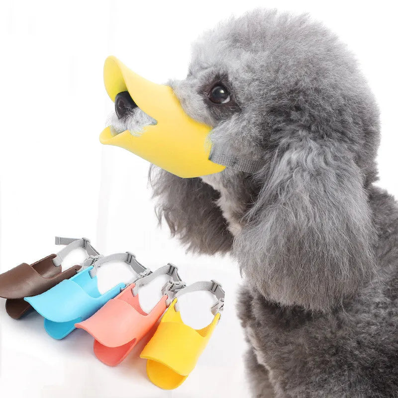 STOCKED Silicone Duck Mouth Shape Dog Muzzle Duck Mouth Sets for Anti-bike Soft