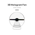 Rechargeable Desk Top Spinning Display Led Holographic Projector 3D Hologram LED Fan 30cm