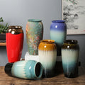 Modern Chinese Art Deco Ceramic Tabletop Vase-Colorful Wedding Home Decor