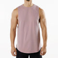 Men's Sports Fitness Sleeveless Tank Top Summer Hot Selling Lightweight Quick Dry Large Breathable Sweat Absorbing Solid Color