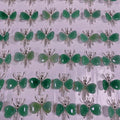 Diy Jade Hot Healing Crystal Stone Jewelry Handmade Butterfly Pendant Hanging Ornament