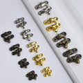 Metal Box Latch Hook Wine Box Buckle Gift Box Clasp Horn Lock Hidden Box Clasp Durable & Eco-Friendly New Chinese Style Elements