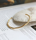 Tarnish Free New Design Wave Shape Open Cuff Bangle 18k Gold Plated Stainless Steel Cuff Bracelet