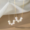 Fashion Jewelry 925 Sterling Silver Natural Pearl Necklace Real Pearls Gold Plated Necklaces for Women