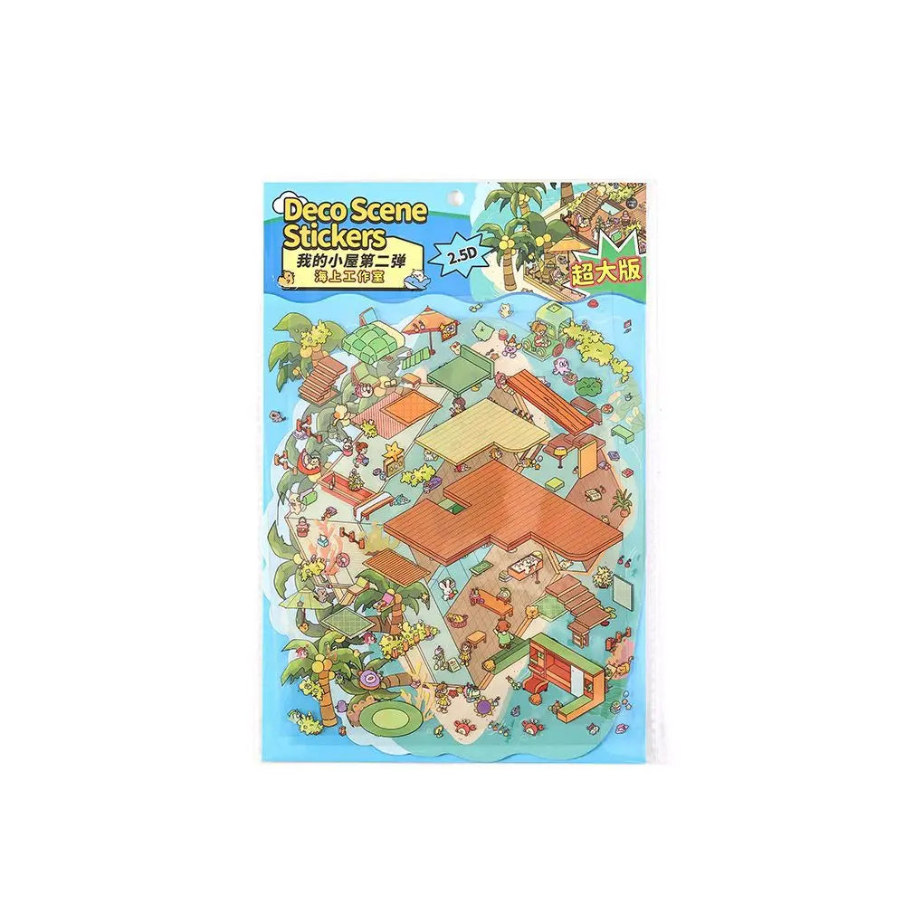 3 Sheets/pack  My Cottage Second Series Cottage Theme Handbook Materials Stickers 2