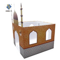 Customizable Kraft Paper Playhouse Recyclable Kids Cardboard Mosque with Offset Printing Personalized Masjid Playhouse