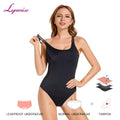 LYNMISS Women Period Swimsuit Bikini 4 Layer Leak Proof Menstrual Bathingsuits Beach Period Swimwear
