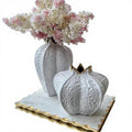 European Style Gold Plating Luxury Porcelain Vase Flower Basket Wedding Garden Decoration Handicraft Home Accessories CHIYI