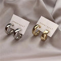 Minimalist Fashion Round Earrings Hoops Earrings  for Women 2025
