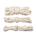 5/6/7/8/9/10/12/13/15/18/20 mm Thick Bundled Handbag Pure Cotton Weaving Rope Hand-Woven Decorative Cotton White Webbing