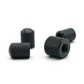 Black Audio Knob Switch Screw Type Metal Aluminum Guitar Knob with Wrench for Electric Guitar