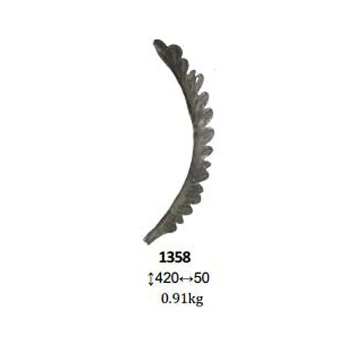 Wrought Iron Components Steel Leaves for Railings