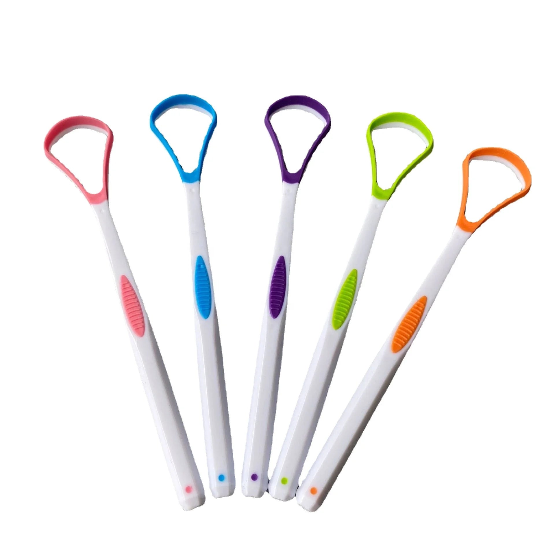 Customizable Portable Tongue Cleaning Scraper Wholesale Plastic Tongue Cleaner