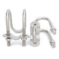 Wholesaler Direct Sale 304 Stainless Steel Double U-Bolts Cross U-Buckle with Plain Finish Special Shaped U-Bolt