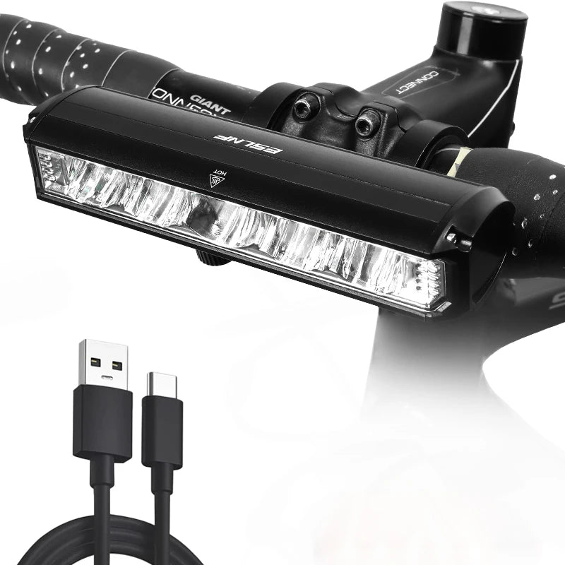 Road Bike 8000mAh 3250 Lumen High Brightness Mtb Cycle Rechargeable Usb Handlebar Light Bicycle Led Light