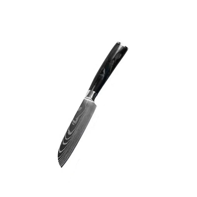 Knife Professional Manufacturer Customize Laser Stainless Steel Chef Knives Sets With Sharp Blade Bulk Wholesale