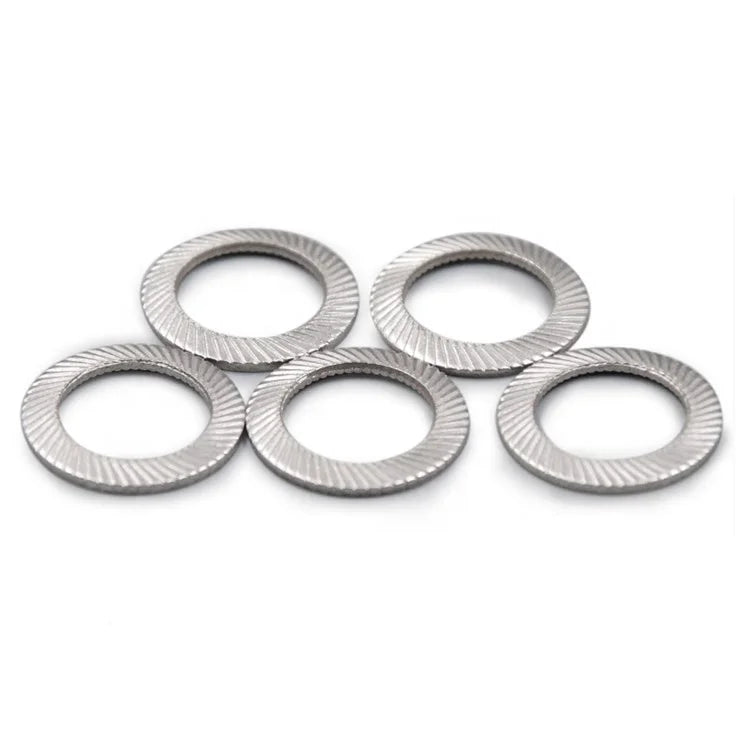 M6 304 Stainless Steel Flat Lock Washer Split Style with Plain Finish Zinc Plated for Automotive Industry