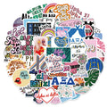 50PCS USA College Sorority Alpha Xi Delta Sticker for Girls Notebook Car Phone case Decorative