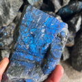 High Quality Raw Blue Flash Labradorite Stone Crystals Quartz Rough Labradorite for Sale