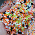 1000g DIY Craft Slime Sprinkles Orange Ice Cream Cone Star Rhinestone Mix Polymer Clay  Sprinkles Slices