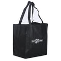 Custom Cheap extra Large Black Xl Xxl Non Woven Bag Supermarket Grocery Tote Shopping Bag