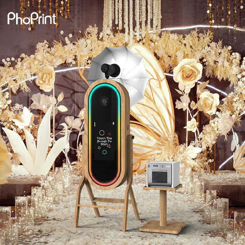 New Mirror Photo Booth Wedding Event Light Weight Selfie Frame Mirror Magic Photo Booth MegaBDM