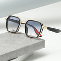 MLM  New Arrivals Fashion Punk Style Metal Frame UV400 Protection Shades Eyeglasses Square Sunglasses for Men Male