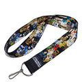 Custom Printed Satin Jacquard Dye Sublimation Heat Transfer 30mm Big Hook Loop Fastener on Polyester ID Card Holder Neck Lanyard