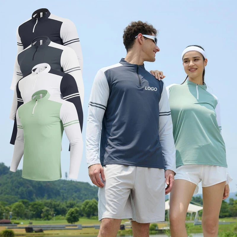 2024 Summer New Short-Sleeved Knitted Cycling Jacket for Men and Women Moisture Wicking Casual Sweat for Couples