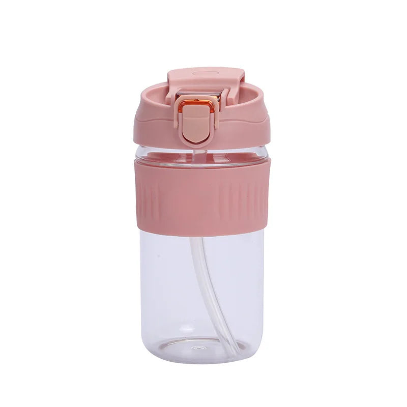 FX Factory High Borosilicate Glass Mug With Straws Single Layer Portable Dual Purpose With Lids Bohemian Coffee Cup