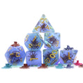 Low MOQ D20 Polyhedral Resin Coffee Octopus Style 20-Sided Dice Set for DND Games