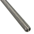 OEM T8 Trapezoidal Lead Screw Half Threaded Stainless Steel Black Oxide Allen Bolt with Brass Nut for 3D Printer CNC