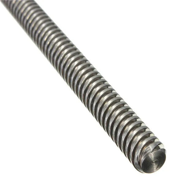 OEM T8 Trapezoidal Lead Screw Half Threaded Stainless Steel Black Oxide Allen Bolt with Brass Nut for 3D Printer CNC