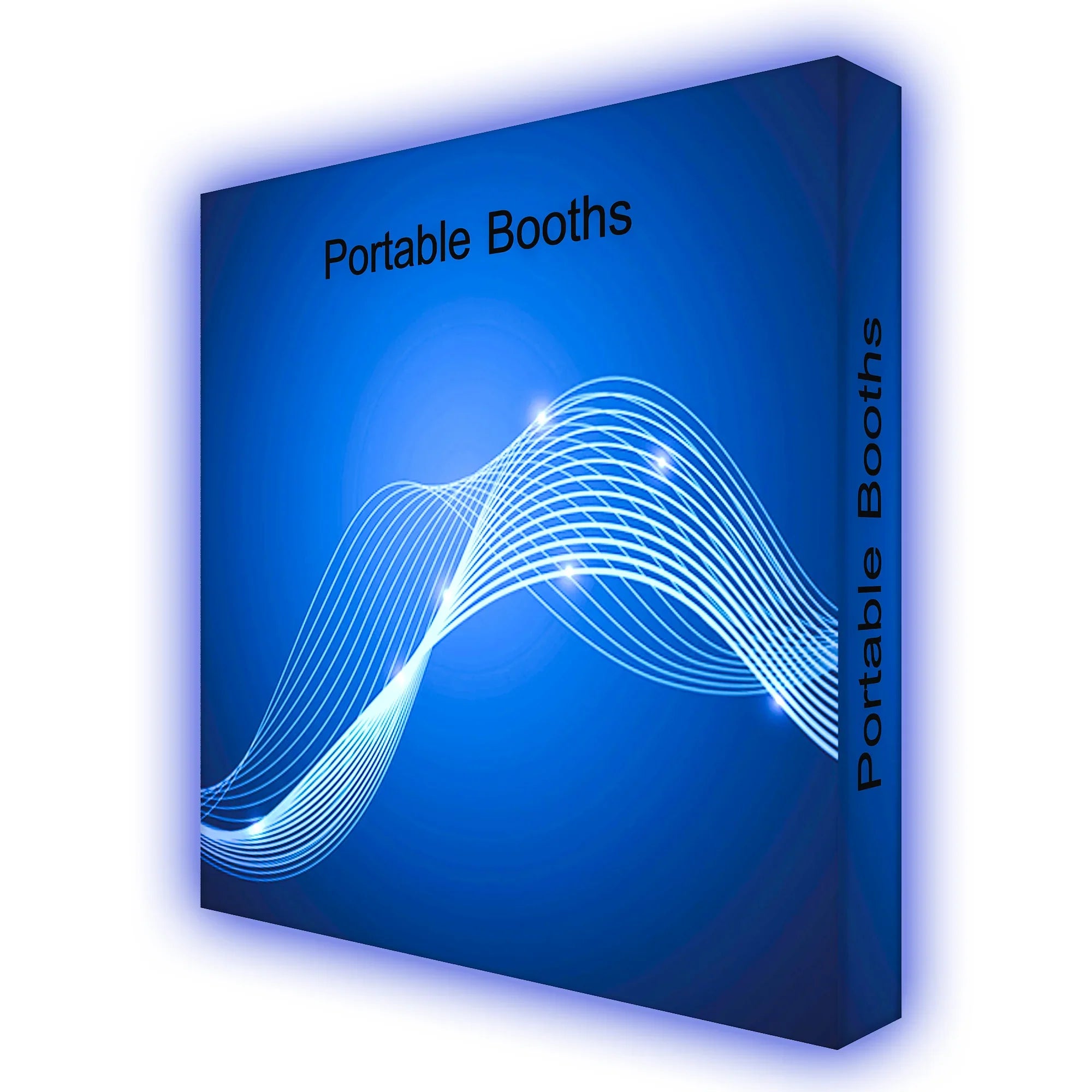PromotionalProduct Fabric Pop up Straight Display Trade Show Booth Background Portable Aluminum LED Light Box Custom logo Banner