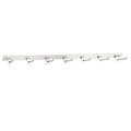 Wall-mounted Metal Clothes Snack Hanging bar Sliver 120cm Hanging Strips