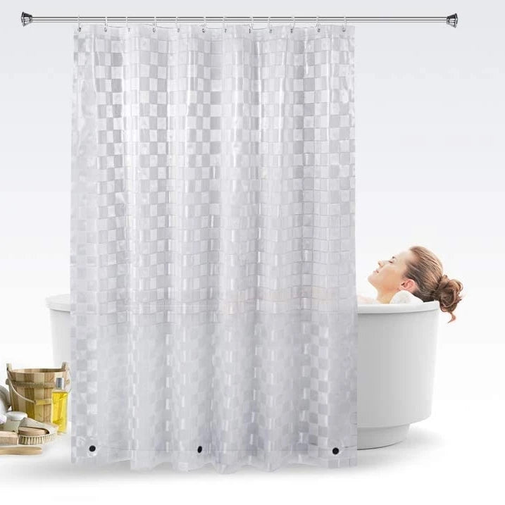 Factory Price 3D PVC Shower Curtain Liner 0.8x1.8m Factory Supply Wholesale Waterproof Bathroom Frost Bath Curtain