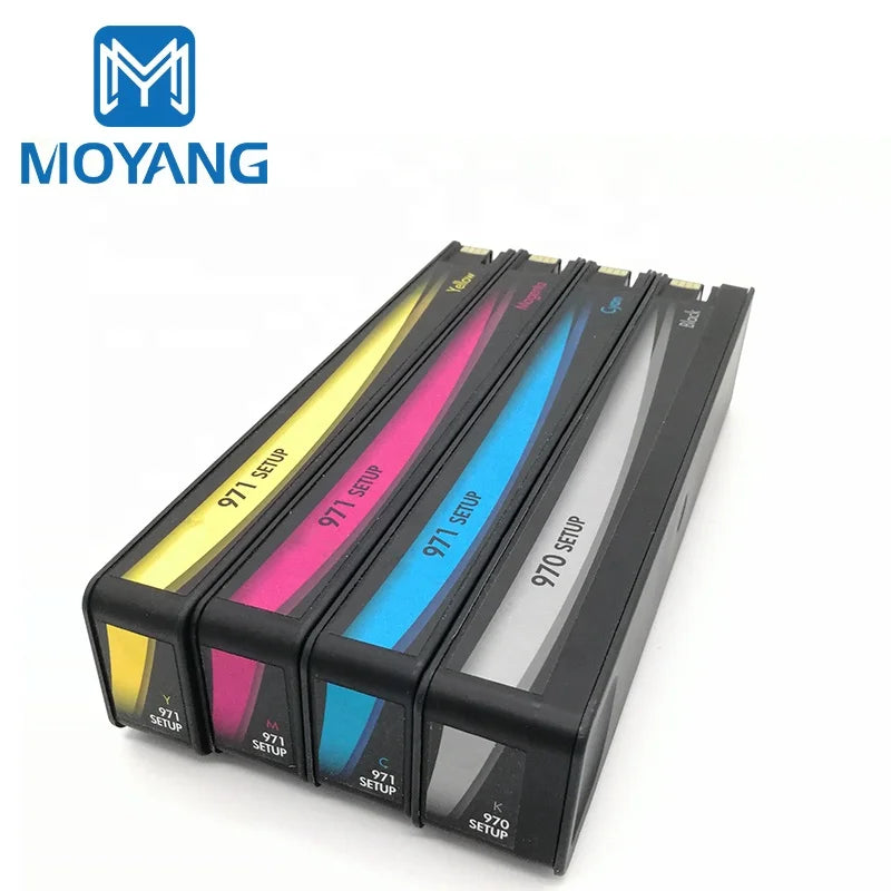MoYang Compatible for Hp970 Hp971 Setup Ink Cartridges Used for hp 970 971 Officejet Pro X451dw/X551dw/X476dn/X476dw Printer