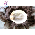 Comfortable Skin Smooth and Soft Mono 6*8 8inches 150% Density Indian Human Hair Toupee for Men