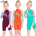 DIVE&SAIL Factory Women Children One-Piece Long Sleeve Swimsuit UPF50+ UV Protection Quick Dry for Swimming Snorkeling Surfing