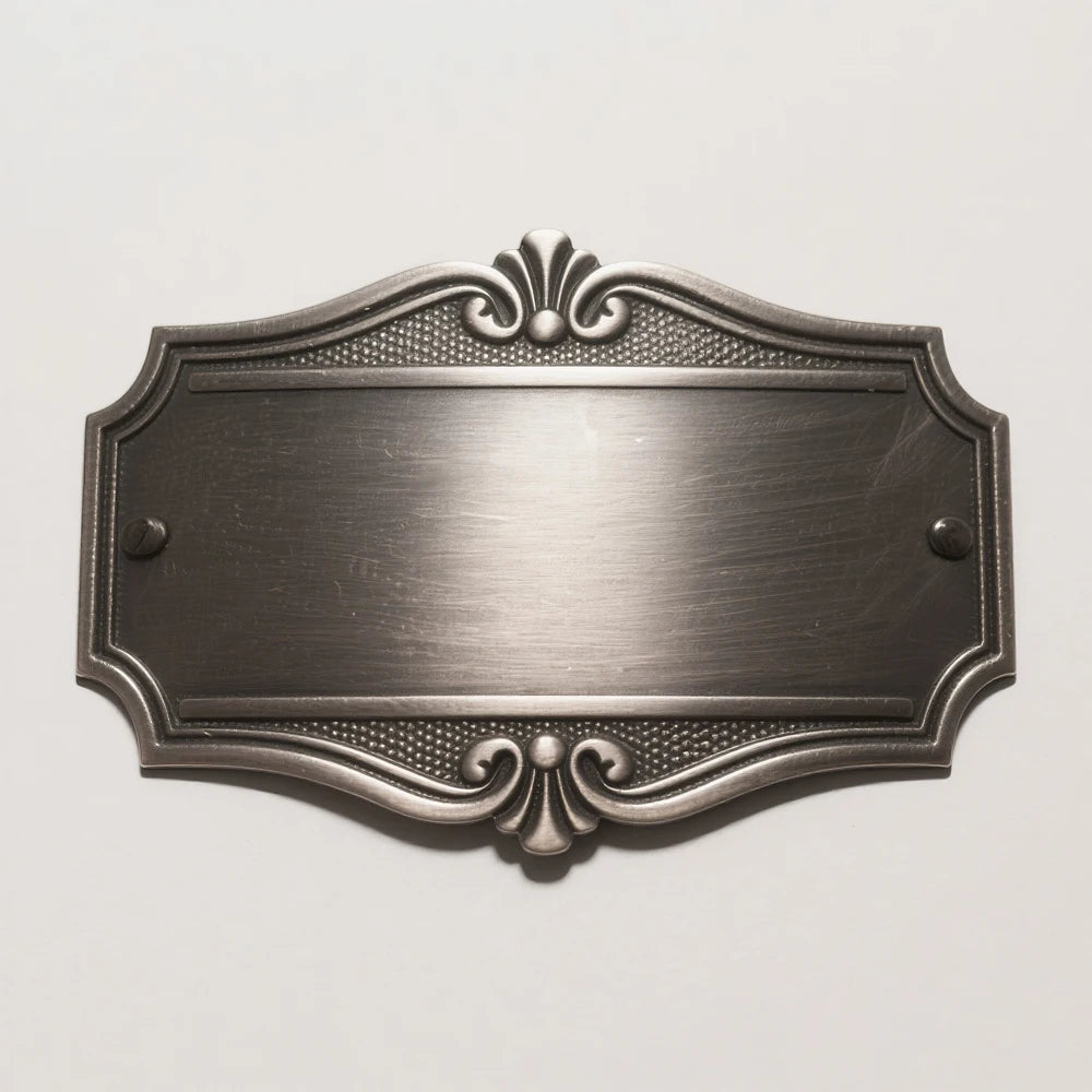 Factory Free Design 3D Silver Brass Gold Antique Branded Emblem Stainless Steel Engrave Custom Metal Nameplate
