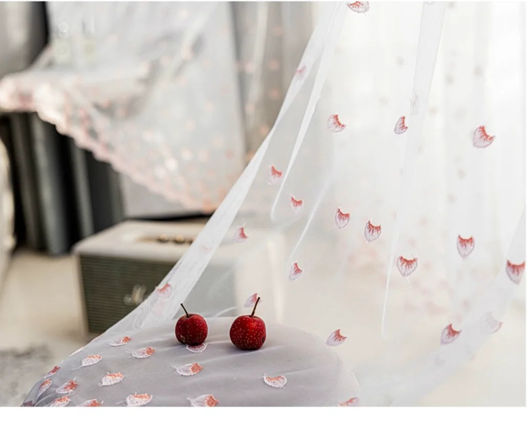 Factory Supply Fancy Blackout Embroider Sheer Window Curtain for Livign Room