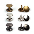Brass Double Cap Jeans Rivet Stud Decorative Silver Black Gold Snap Button for Leather Craft Bag Shoes Handbag Jeans Decoration