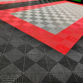 Hot Sale Car Wash Drainage Non-Slip Plastic Interlocking Garage Floor Tiles