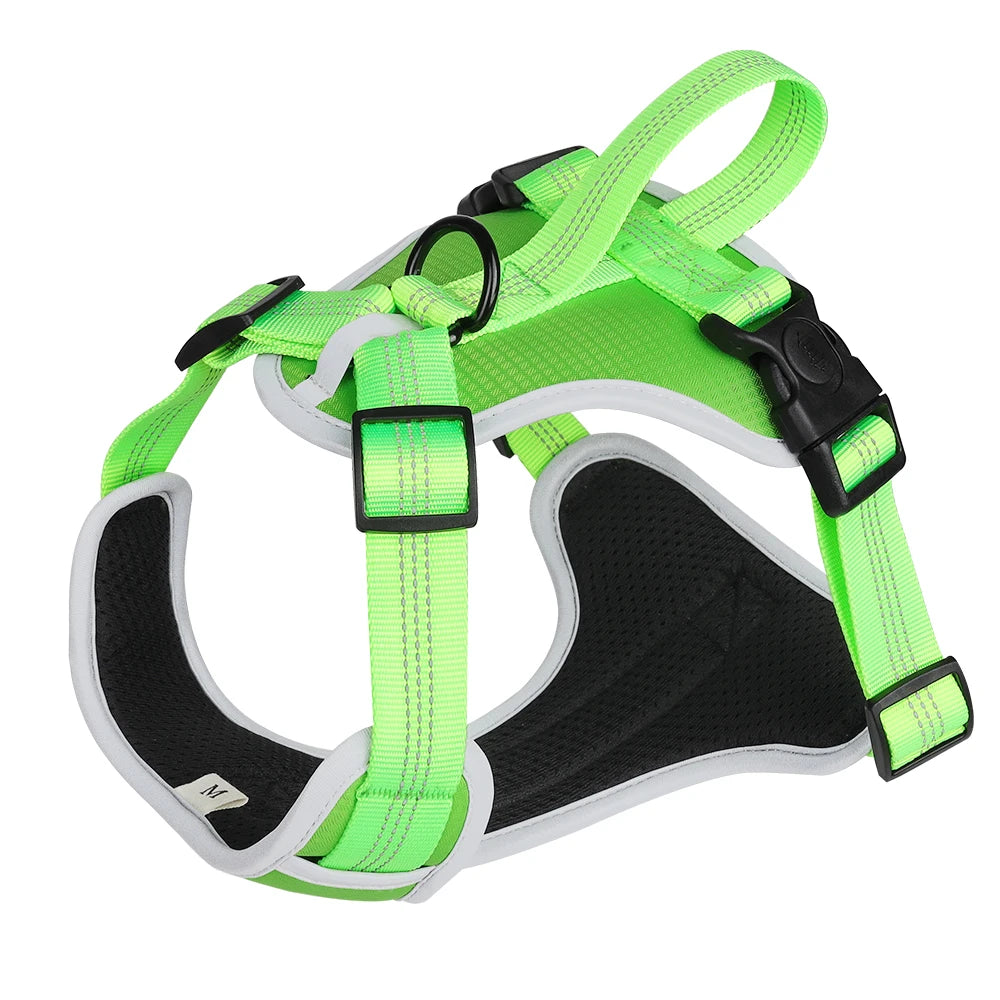 Kingming Best Selling Pet Supply Reflective No Pull Adjustable Durable Oxford Pet Dog Harness