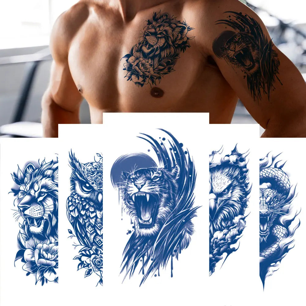 Hot Sale Temporary Waterproof Tattoo Sticker 15 Days Long Lasting Body Art Tattoos Semi-permanent Custom Pattern Tattoo Sticker