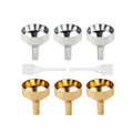 Perfume Bottle Use Tool Cosmetic Packaging Metal Funnel Aluminum Funnel