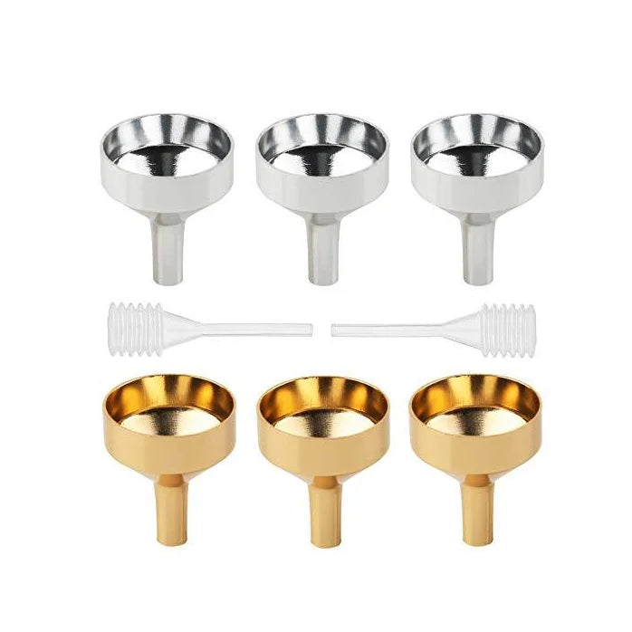 Perfume Bottle Use Tool Cosmetic Packaging Metal Funnel Aluminum Funnel