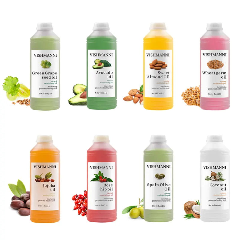 Best Quality 100% Natural Rice Bran Coconut Jojoba Grape Seed Avocado Sweet Almond Oil Organic Carrier Oil