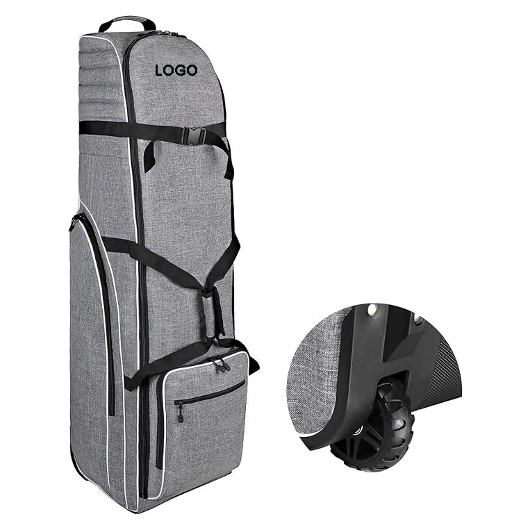 OEM & ODM Soft Sided Foldable Golf Travel Bag Resistant Polyester Cover with Shoe Compartment Custom Logo