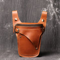 AndoBag Crazy Horse Leather Vintage New Style Waist Bag for Men Multifunctional Casual Men's Motorcycle Phone Shoulder Bags MegaBDM